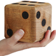 Illustration for article titled Gigantic Wooden Dice Fill Your Yard With Yahtzee